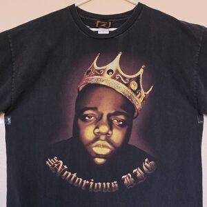 Vintage Biggie Smalls The Notorious BIG 2XL T-Shirt Rap Brooklyn Mint B.I.G. Y2K